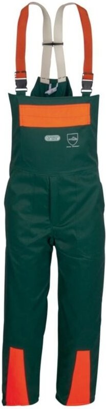 Watex Schnittschutzlatzhose fj Des.A,Cl.1,56,grün/orange