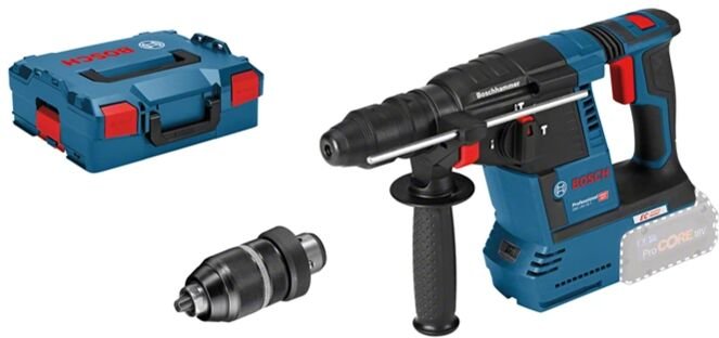 Bosch Professional - Akku-Bohrhammer gbh 18V-26 f Solo mit l-boxx