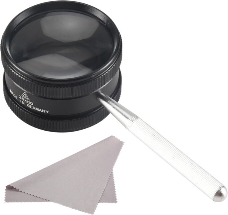 35-fache Handlupe aus Metall, hohe Klarheit, Leselupe, tragbare Lupe, Schmucklupe, für Senioren