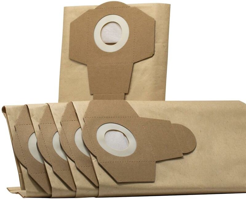 Papierbeutel Papierfilterbeutel 5er Set passend für Scheppach Nass-Trockensauger pn-nts 20
