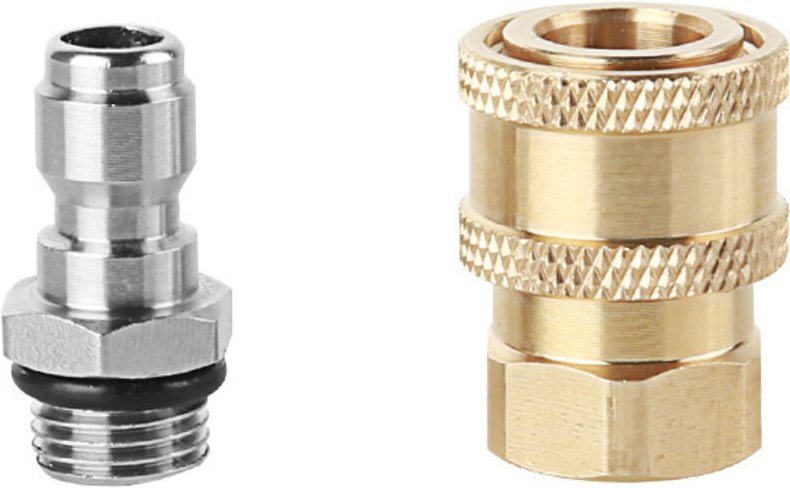 Hochdruck-Sprühdüsenanschlüsse M14 Gewinde 1/4 Schnellverbinder Schlauchanschlussteile