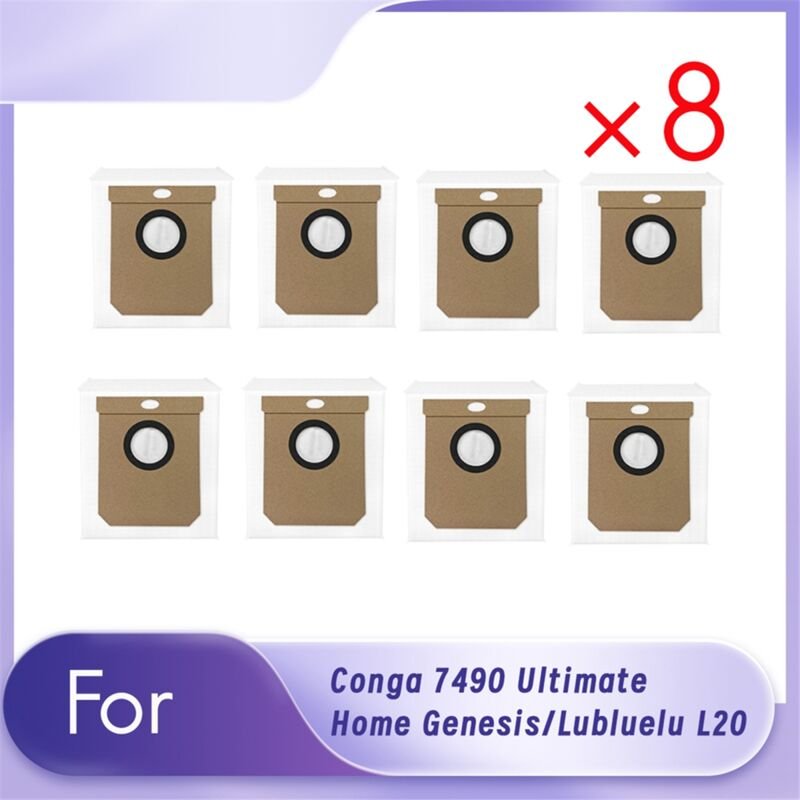 8 Stück Staubbeutel für 7490 Ultimate Home / L20 Sweeper Zubehör. Langlebig und gut funktionierend.
