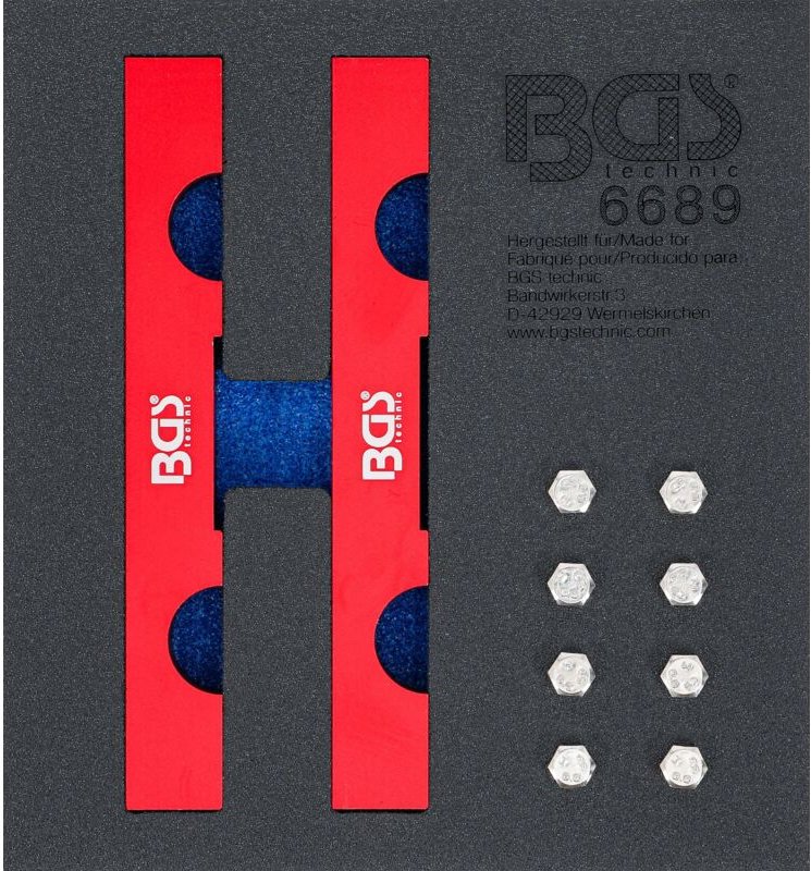 Bgs Technic - Werkstattwageneinlage 1/6: Motor-Einstellwerkzeug-Satz für Mercedes-Benz M642