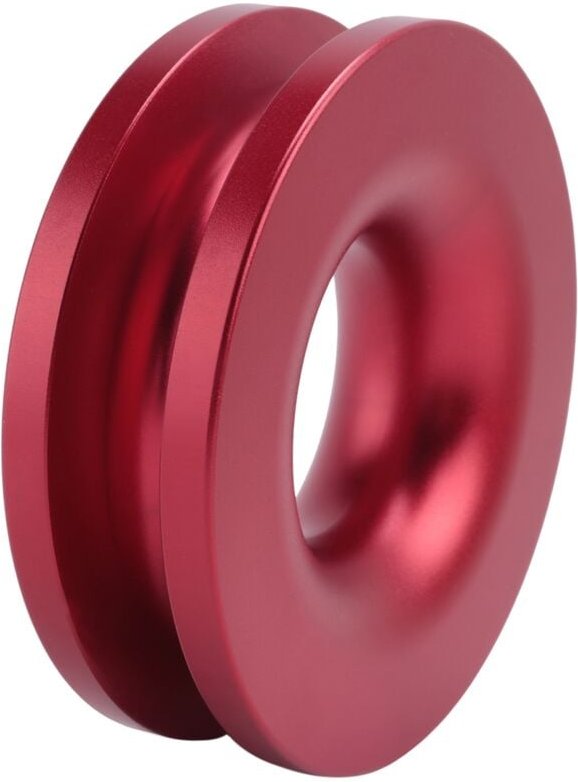 Aluminium recovery ring snatch-ring 41000Lb für 3/8 1/2 Synthetisches Winden Seil rot