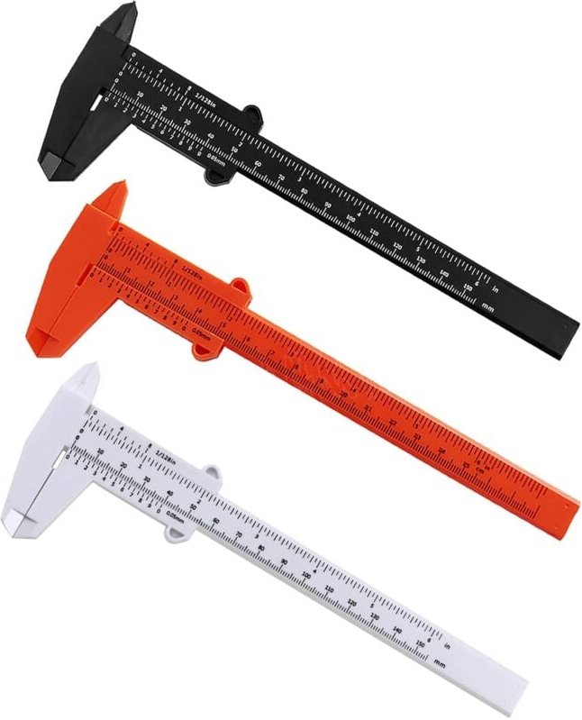 Messschieber, 3 Stück, digitaler Messschieber, Präzisionsmesswerkzeug, Messschieber (150 mm/6 Zoll), Kunststoff-Schiebes...