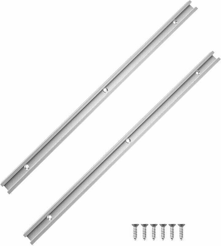 T-Schienen-Gehrungsschiene, 2 Stück T-Schlitz-Gehrungsschiene, Aluminium-T-Schienen, T-Aluminiumlegierung, T-Schiene aus...