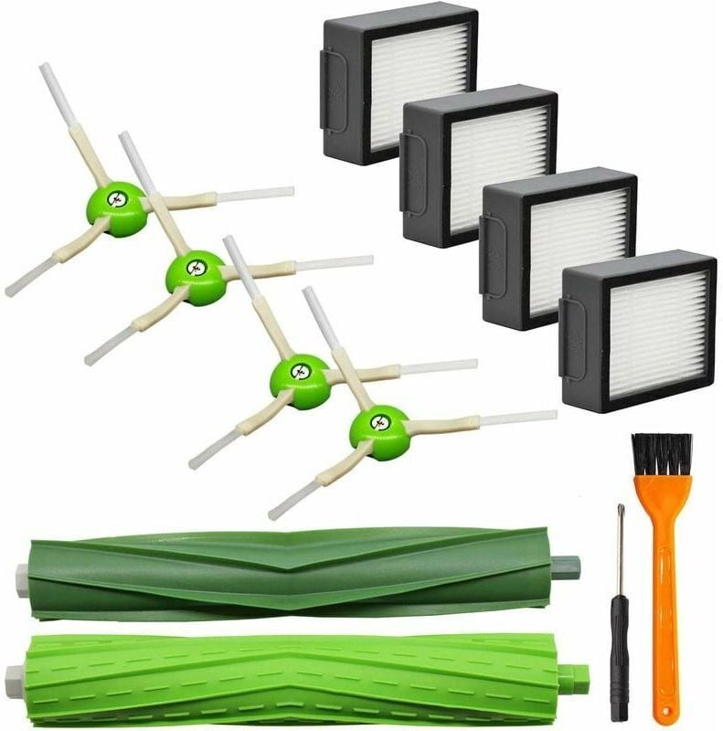 9-teilige Ersatzteile für Staubsauger der Irobot Roomba I&E-Serie I7 I7+ I3 I3+ I4 I4+ I6 I6+ I8 I8+/Plus E5 E6 E7, 1 Se...