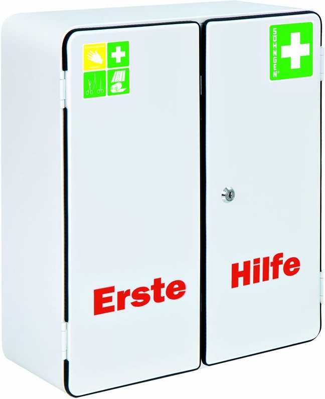 Söhngen Verbandschrank ROM + Füllung Standard zweitüriger Erste-Hilfe Schrank