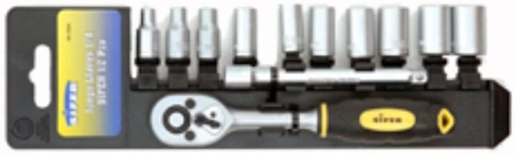 Sifer Steckschlüsselsatz 12-teilig 1/4 440-1054