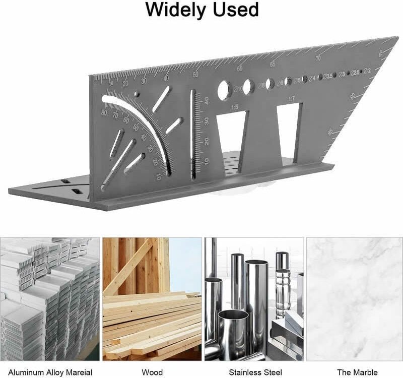 3D-Gehrungswinkel Tastwinkel von 45° bis 90° 150 x 275 x 66 mm - Ahlsen