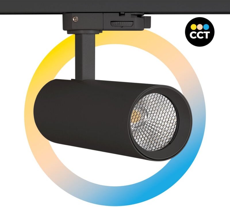 Led 3-Phasen-Schienenstrahler - 15W - cct - CRI90 - 1350 lm