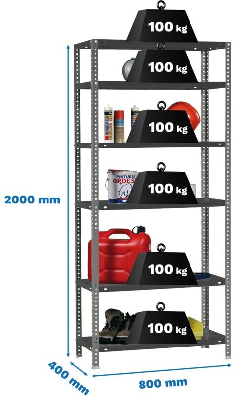 Simon Rack Comfort Mini 6/400 Regal anthrazit robust