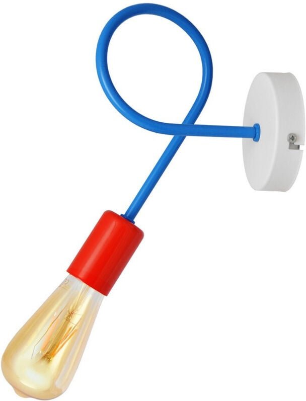 Oxford Wandleuchte Blau, Rot 25cm - Helam