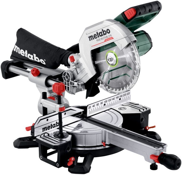 Metabo Akku-Kappsäge KGS 18 LTX BL 216 (614216850) mit Zugfunktion