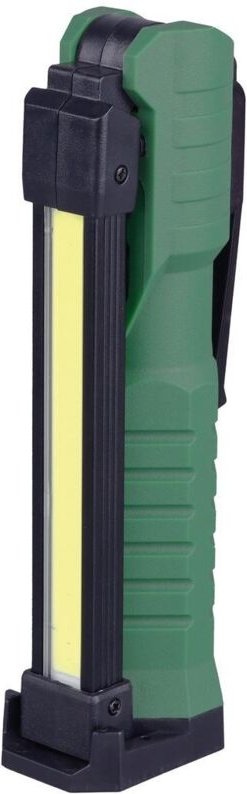 GSC - LED-Arbeitstaschenlampe (8W 240lm) wiederaufladbar über usb c IP20 36x295x53mm schwarze und grüne