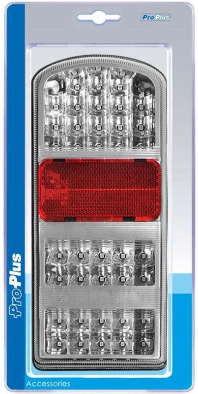 Ruckleuchte 5 funktionen 225x105mm 43led links im blister