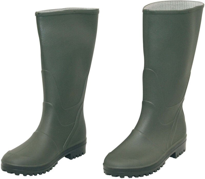 GRÜNE PVC-KNIESTIEFEL Nr. 45