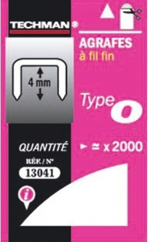 4 mm Klammern - Typ O TECHMAN