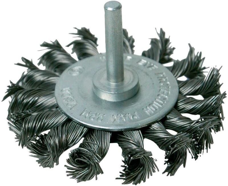 Stahldraht-Scheibenrundbürste, gezopft 75 mm