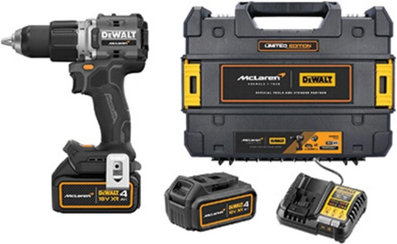 DCD85MM2T-QW Akku-Schlagbohrschrauber 18V, 4Ah, McLaren-Edition - Dewalt