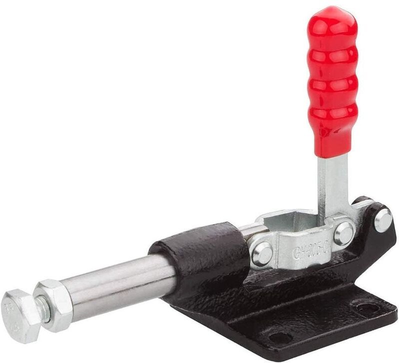 32 mm Kniehebelspanner GH-305-CM, 227 kg Tragkraft, Grad Kolbenhub, Push-Pull-Kniehebelspanner, Stangenarm, Schweißgerät...