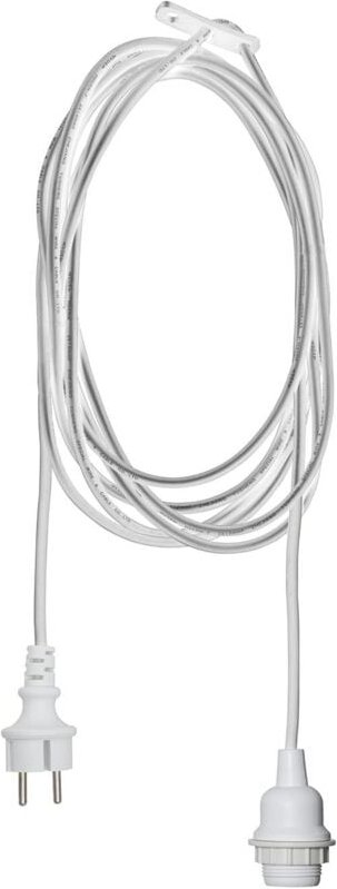 Star Trading - Lampenaufhängung Ute 5M, E27, Weiß, Außenbereich, 5 Meter, IP44