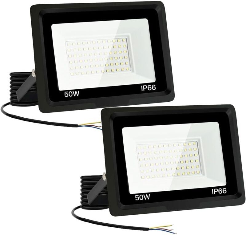 50W LED-Flutlicht, 5000LM Superhelles LED-Flutlicht für den Außenbereich, IP66 Wasserdichter LED-Flutlichtstrahler für d...