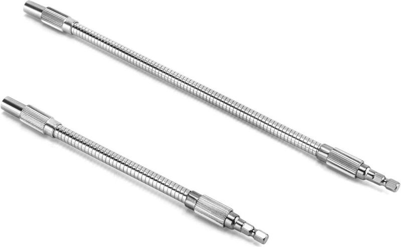 Flexibel Welle, Flexibel Verlängerung für Bohrmaschine und Schraubendreher, Flexible Schaft Bit 1/4 Hex-Shank, 200mm & 3...