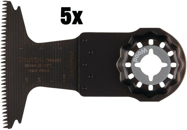 Tauchsägeblatt-Set, 5 Stk., TMA055, 65x40 mm, 1,8 mm - Makita