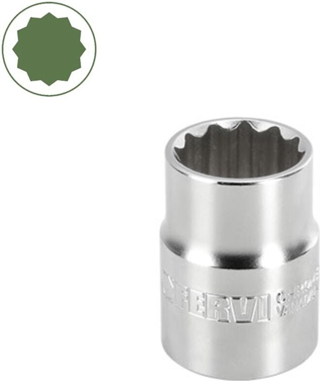 Mehrkant-Steckschlussel 22 mm 3/4 Fervi bn4p2n022