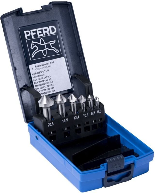 Pferd - tools set kes hss din 335 C90° 6 25202154 Kegelsenker-Set hss 1 St.