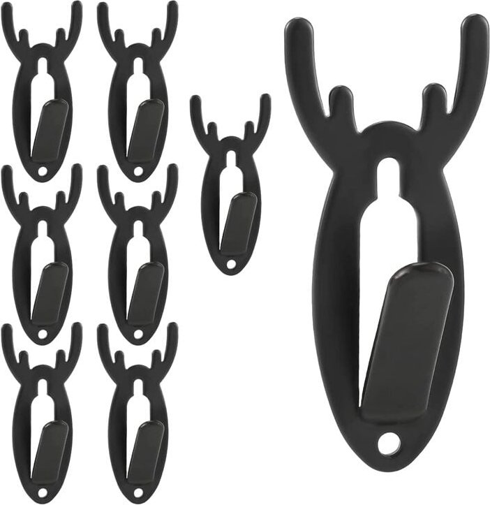 8er-Pack Hirschschädel-Haken, Kleiderbügel zum Aufhängen für das Wohnzimmer