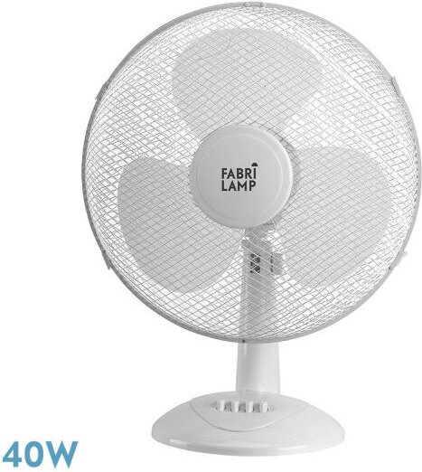 Tischventilator cape large white 3 Geschwindigkeit 40w oszillierend 3 Flügel weiß 53x43x25 cm