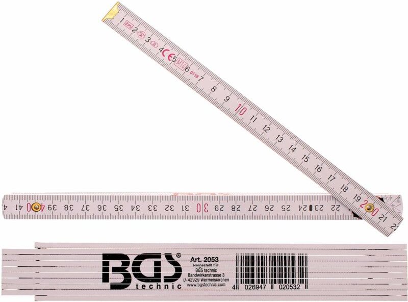 BGS TECHNIC Gliedermaßstab aus Holz