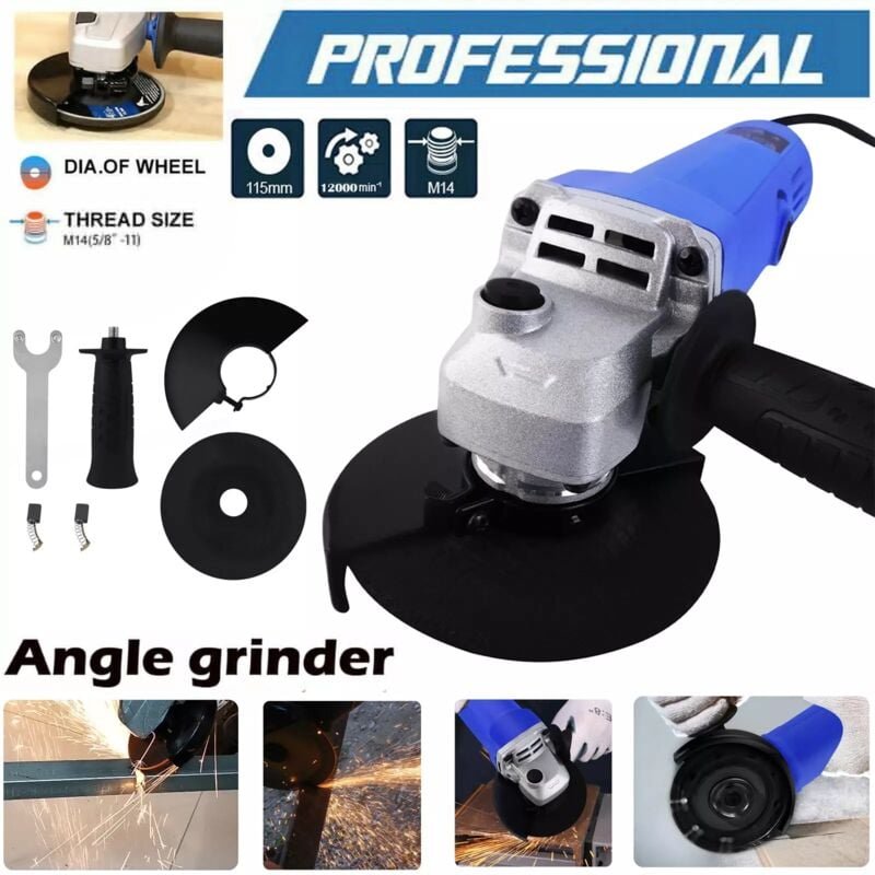 Day Plus - Elektro Flex Winkelschleifer Trennschleifer 3200 Watt 115mm Scheibendurchmesser