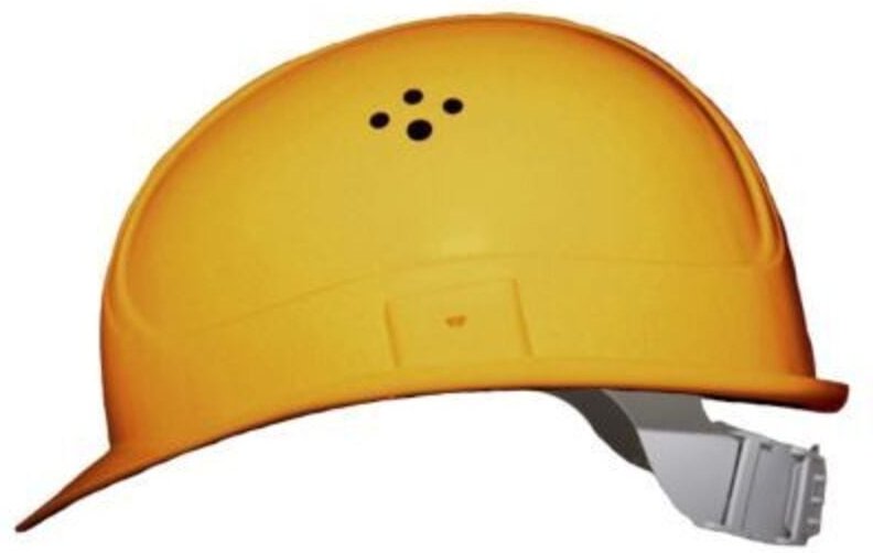 4-Punkt-Schutzhelm orange