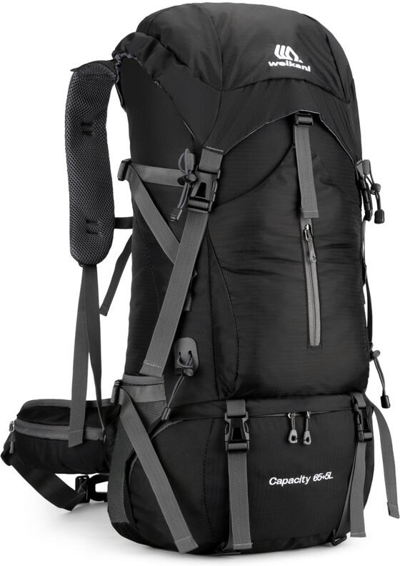Decdeal - 70L Wanderrucksack, wasserabweisend, Kletter-Camping-Rucksack, Reiserucksack mit Regenschutz