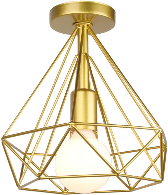 Wottes - Retro Eisenkunst E27 Deckenlampe Metall Dekoration Wohnzimmerbar Innen Beleuchtung Deckenleuchte