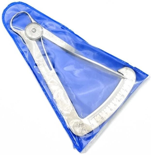 Stück Edelstahl-Innenmessschieber, Messschieber, 0–10 mm, Gummiplatte für Diamanten, Schmucksteine, Messwerkzeuge (2 A u...