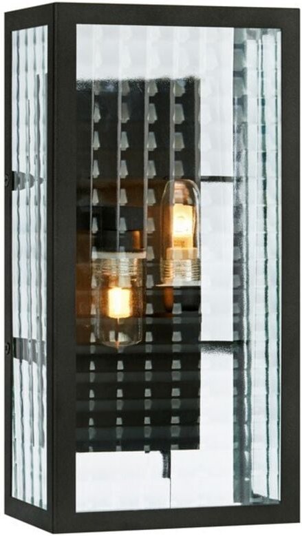 Markslojd - fulham - 2 Licht Badezimmer Wandleuchte Schwarz IP44, G9