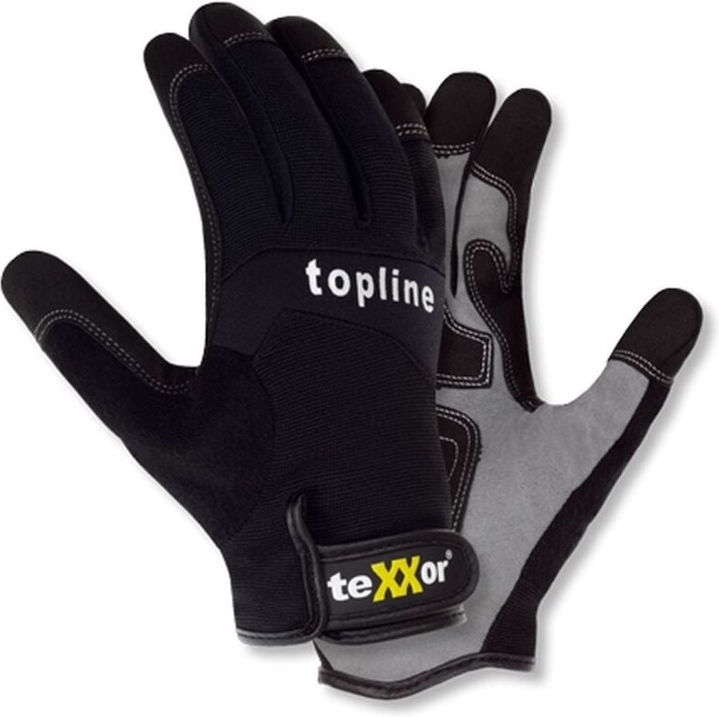 teXXor® topline Kunstleder-Handschuhe TUCSON, SB-Verpackung, Schwarz/Grau