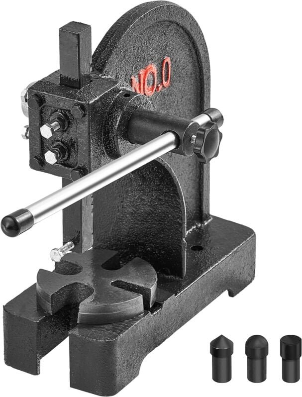 Mophorn Arbor Press, 0,5 Tonnen manuell. Max Höhe 4.6"". Gusseisen. Tischplatte. Für Stanzen, Biegen. Material: Gusseise...