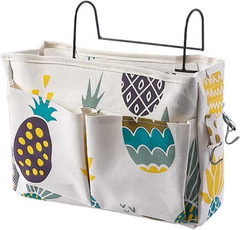 ZVD - Bedside Storage Basket,Hanging Storage Bag,Bed Pocket Basket Multifunction Organizer with Hanging Hook,Bed Pocket ...