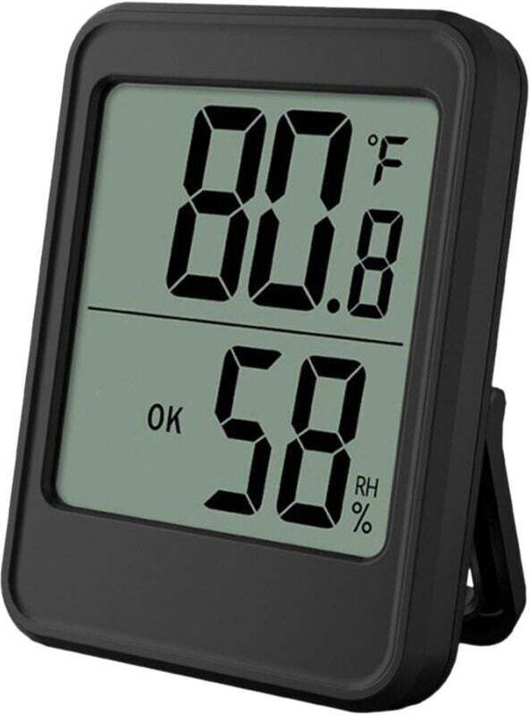 Innen-Hygrometer-Thermometer mit großem Display für Büro, magnetischer Wandhalterung, Temperatur- und Feuchtigkeitsmessu...
