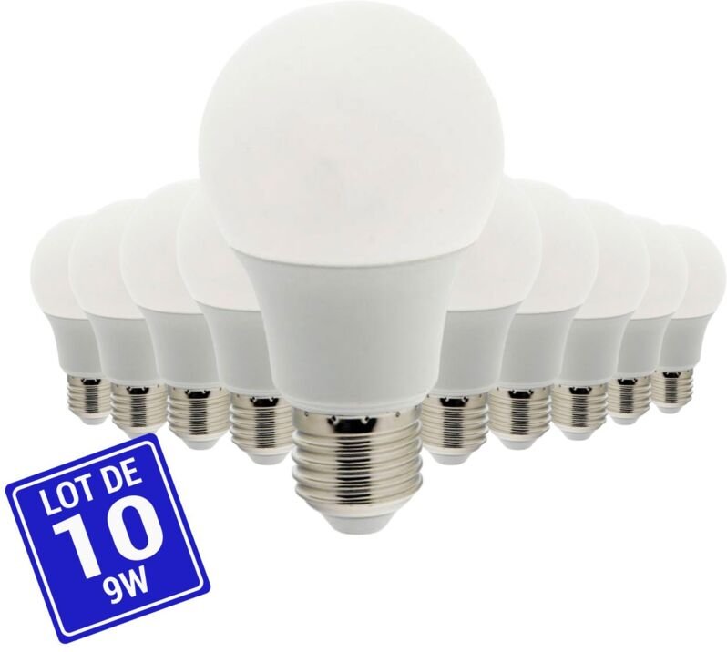 10er Pack - LED-Lampe E27 A60 - 9W