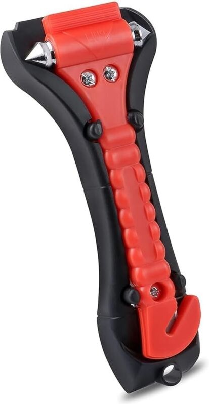 Notfallhammer für Auto, Sicherheitsgurt-Cutter, Auto-Sicherheits-Hammer, Notfallhammer mit Auto-Fensterbrecher und Siche...