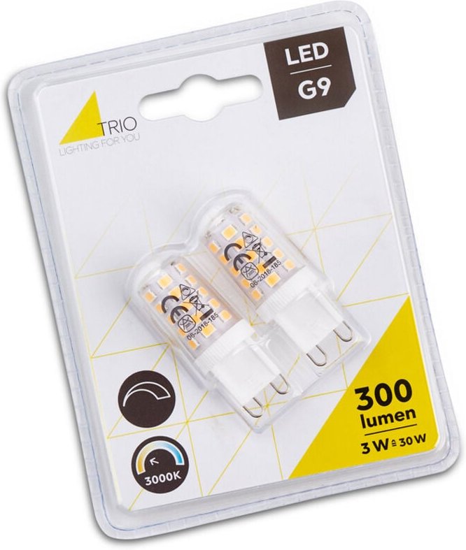 Trio - G9 led 2Stk. Stiftsockel - 3 Watt, 300 Lumen, warmweiß - extern dimmbar