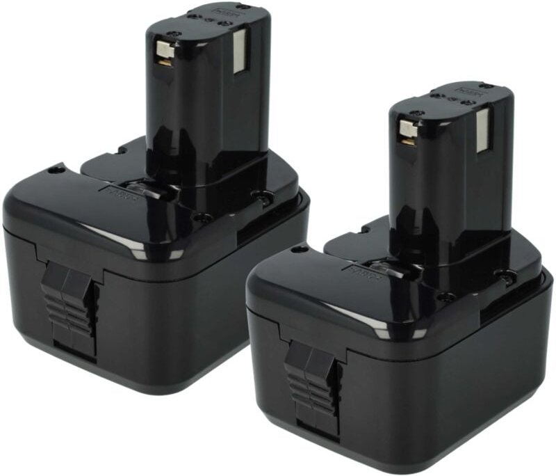 2x Akku kompatibel mit Hitachi fds 12DVC, FDV12DV, fdv 12DV, FWH12DC2, fwh 12DC2 Elektrowerkzeug (3300 mAh, NiMH, 12 v) ...