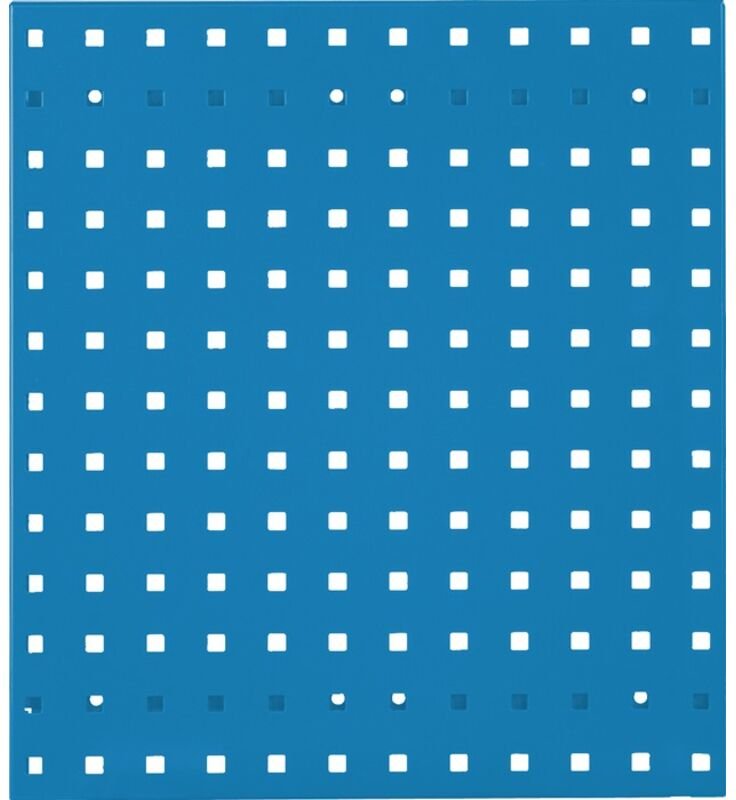 Lochplatte B450xL500mm himmelblau rasterplan