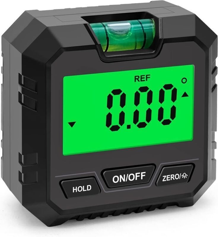 Digitaler Winkelmesser, elektronische Magnetwasserwaage mit Libelle und Magnetfuß für Bauwesen, Holzbearbeitung und Masc...